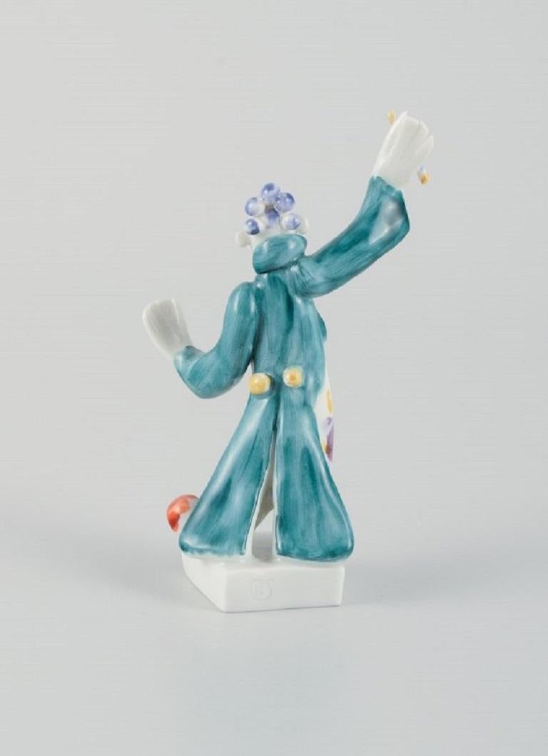 French Peter Strang for Meissen, Figure in Hand-Painted Porcelain, Conductor For Sale