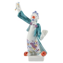 Peter Strang for Meissen, Figure in Hand-Painted Porcelain, Conductor