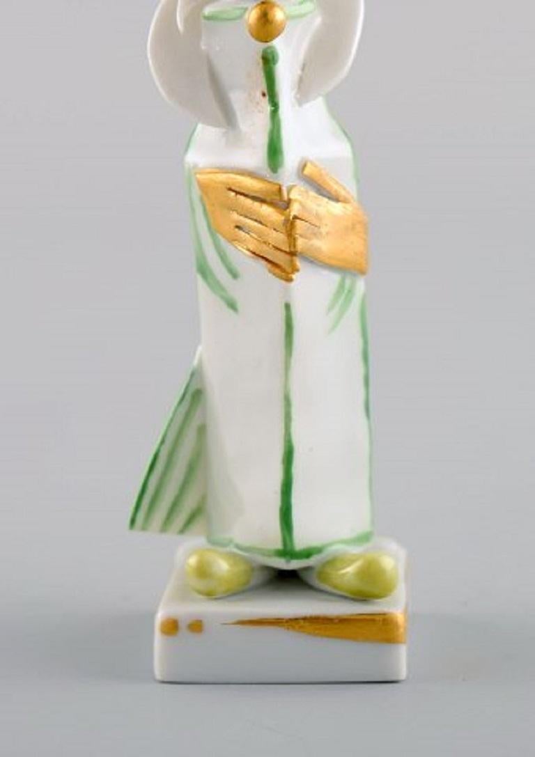German Peter Strang for Meissen, Figure in Hand-Painted Porcelain, Late 20th C For Sale