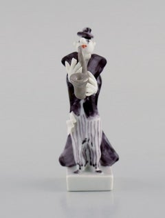 Peter Strang for Meissen, Figure in Hand-Painted Porcelain, Saxophonist