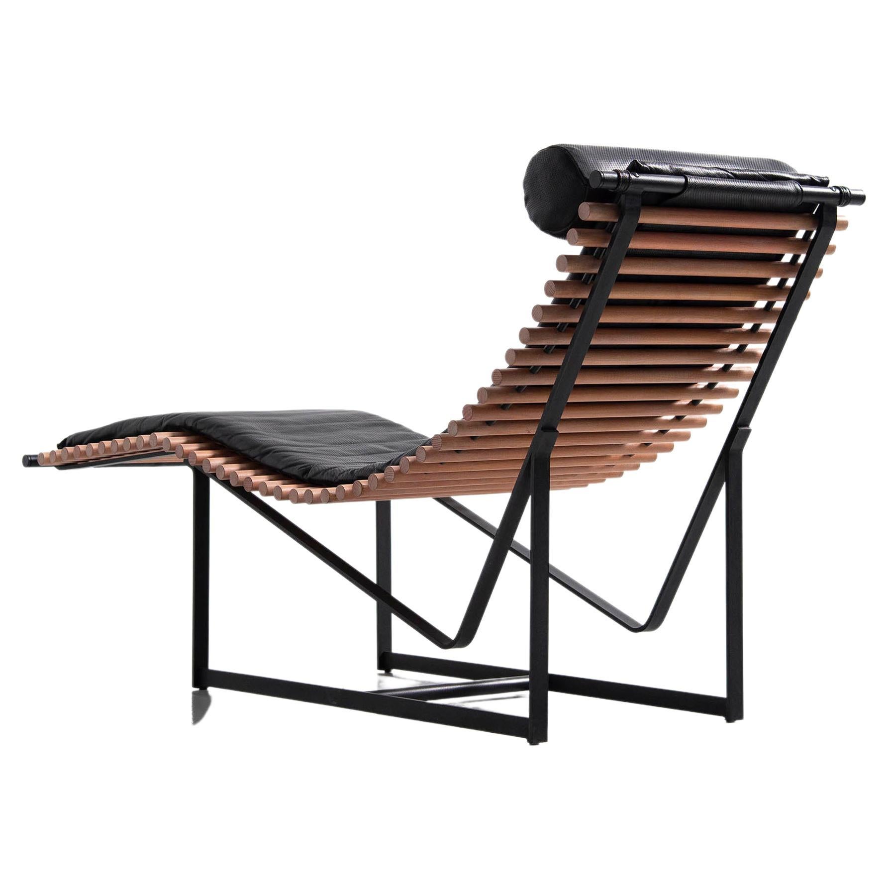 Peter Strassl Spine Back Lounge Chair Germany 1978 For Sale