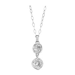 Peter Suchy 1.00 Carat Diamond Platinum Pendant Necklace