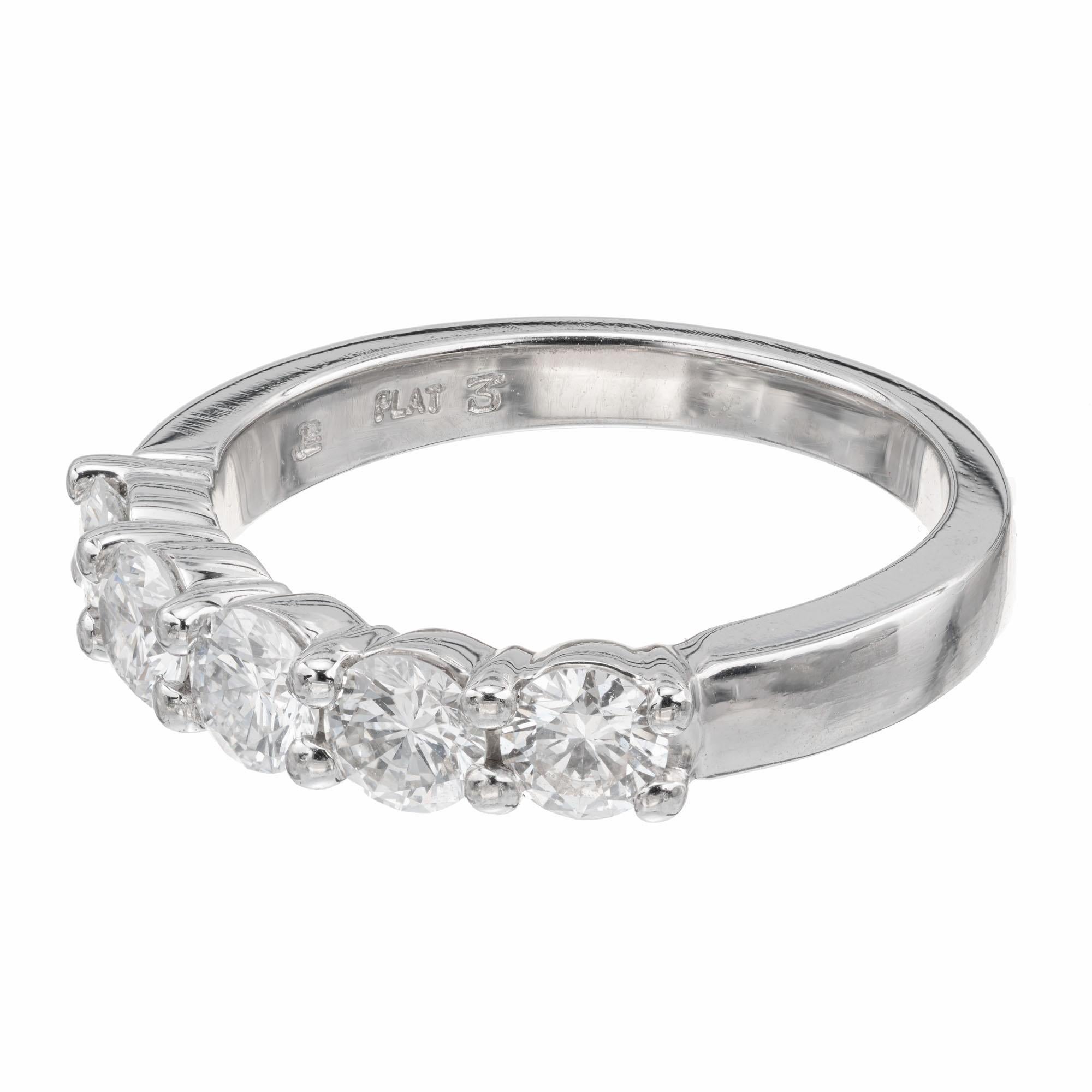 Hochzeitsring aus Platin mit 1,00 Karat Diamant von Peter Suchy im Zustand „Neu“ im Angebot in Stamford, CT