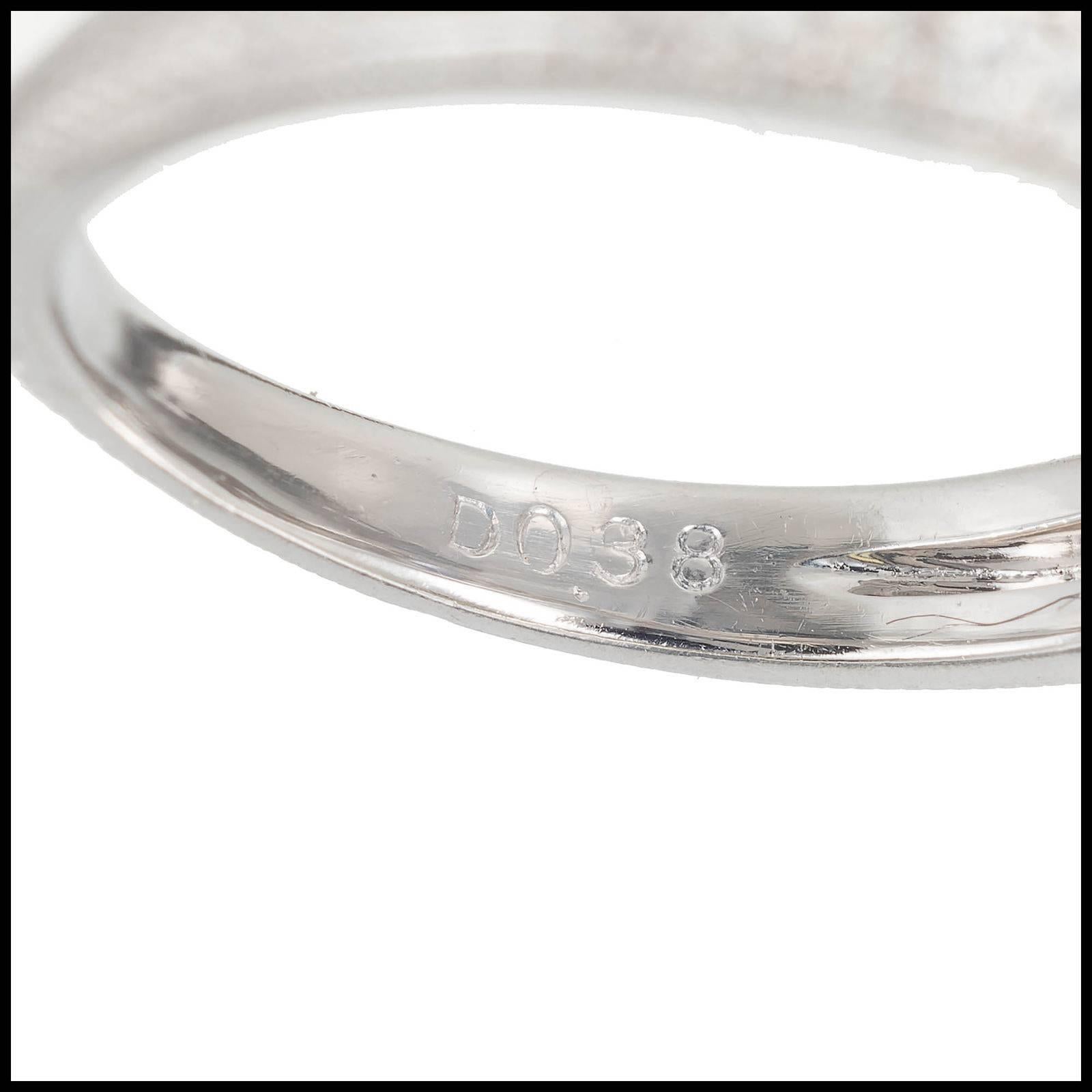 Women's Peter Suchy 1.06 Carat Color Change Sapphire Diamond Platinum Engagement Ring