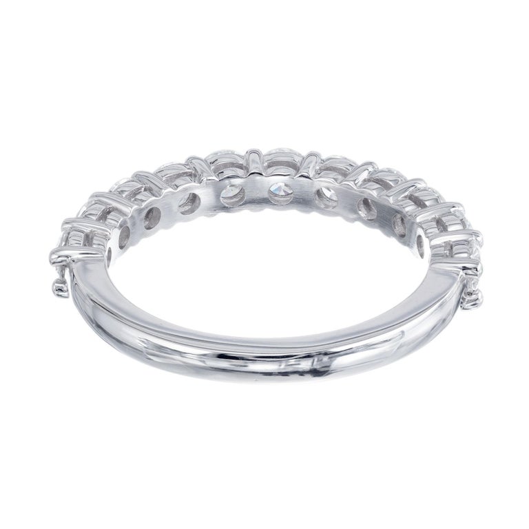Peter Suchy 1.18 Carat 10 Diamond Platinum Wedding Band Ring For Sale ...