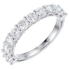 Peter Suchy 1.26 Carat 11 Round Diamond Platinum Wedding Band Ring