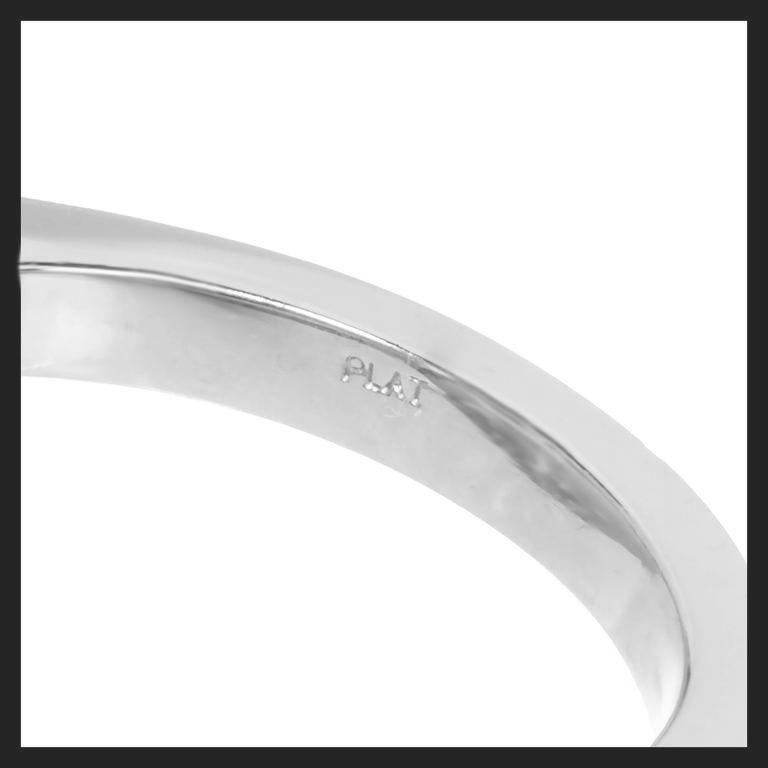 Peter Suchy Anillo de compromiso de platino con mango partido y diamantes de 1,32 quilates en Nuevo estado para la venta en Stamford, CT