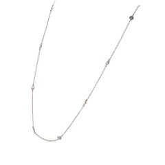 Peter Suchy 1.40 Carat Diamond by the Yard White Gold Necklace