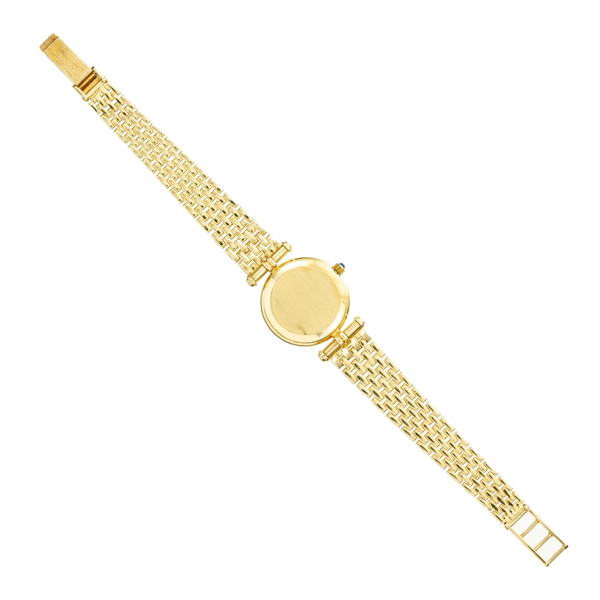 Donna Orologio da polso al quarzo da donna in oro giallo 14k di Peter Suchy in vendita