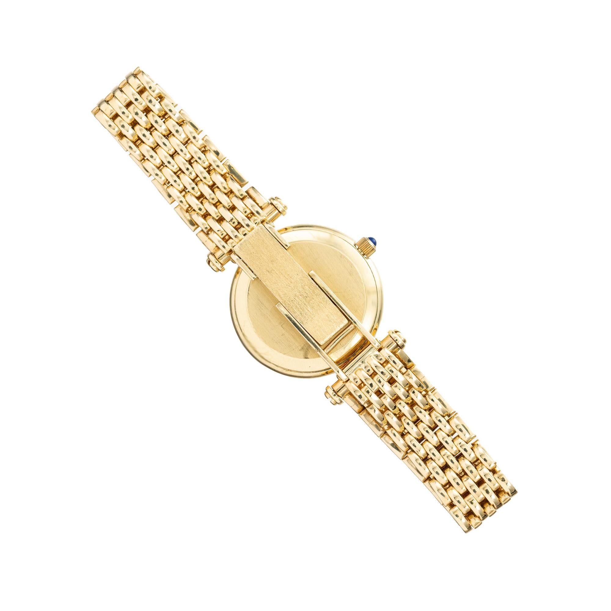 Orologio da polso al quarzo da donna in oro giallo 14k di Peter Suchy in vendita 2