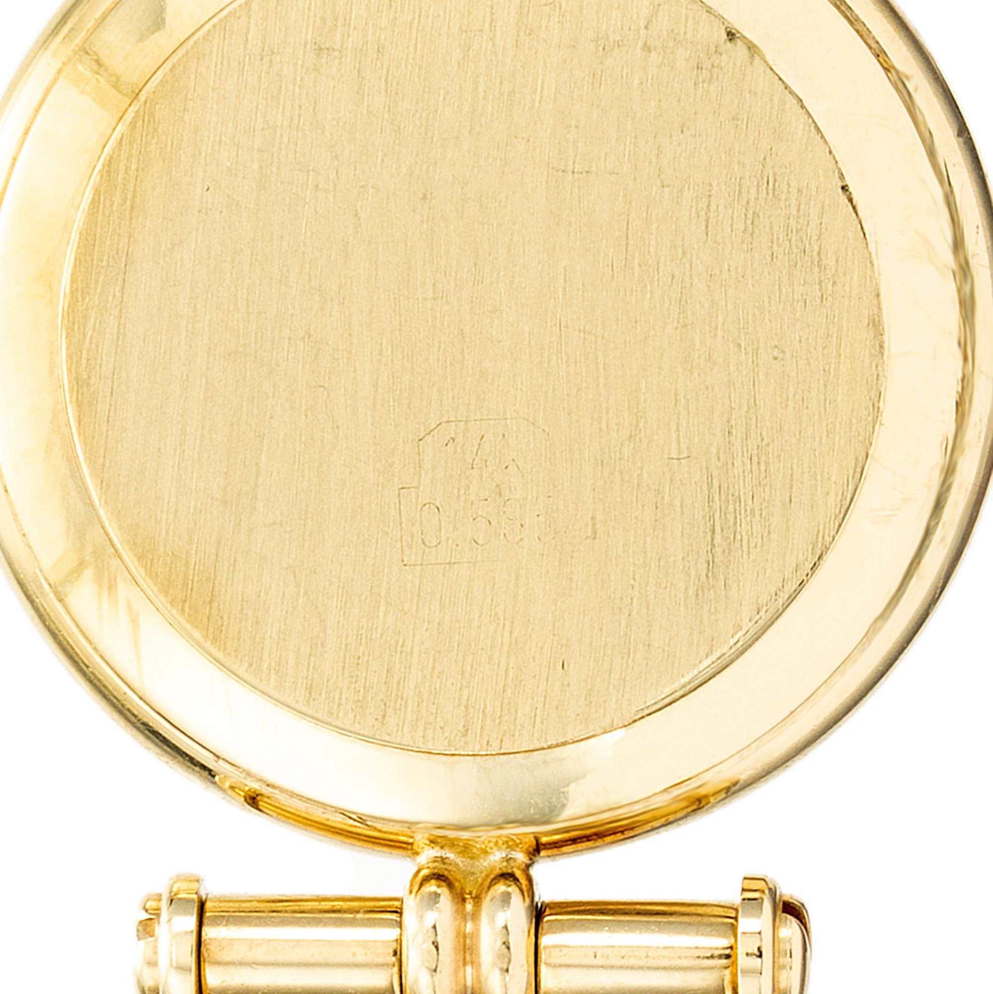 Orologio da polso al quarzo da donna in oro giallo 14k di Peter Suchy in vendita 3