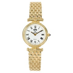Peter Suchy Reloj de pulsera de cuarzo para señora en oro amarillo de 14 quilates
