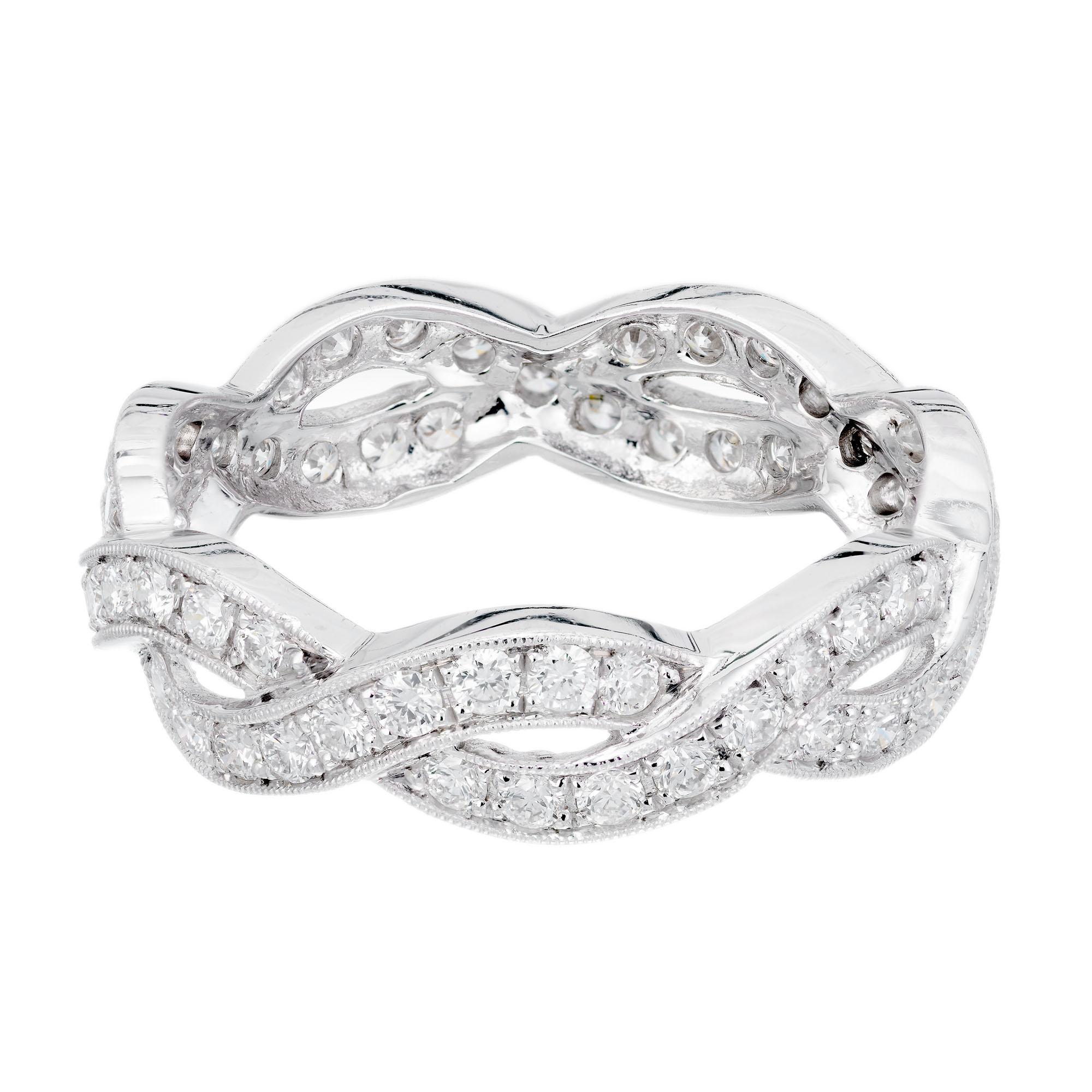 Eternity-Ring aus Platin mit 1,50 Karat Diamanten von Peter Suchy (Rundschliff) im Angebot