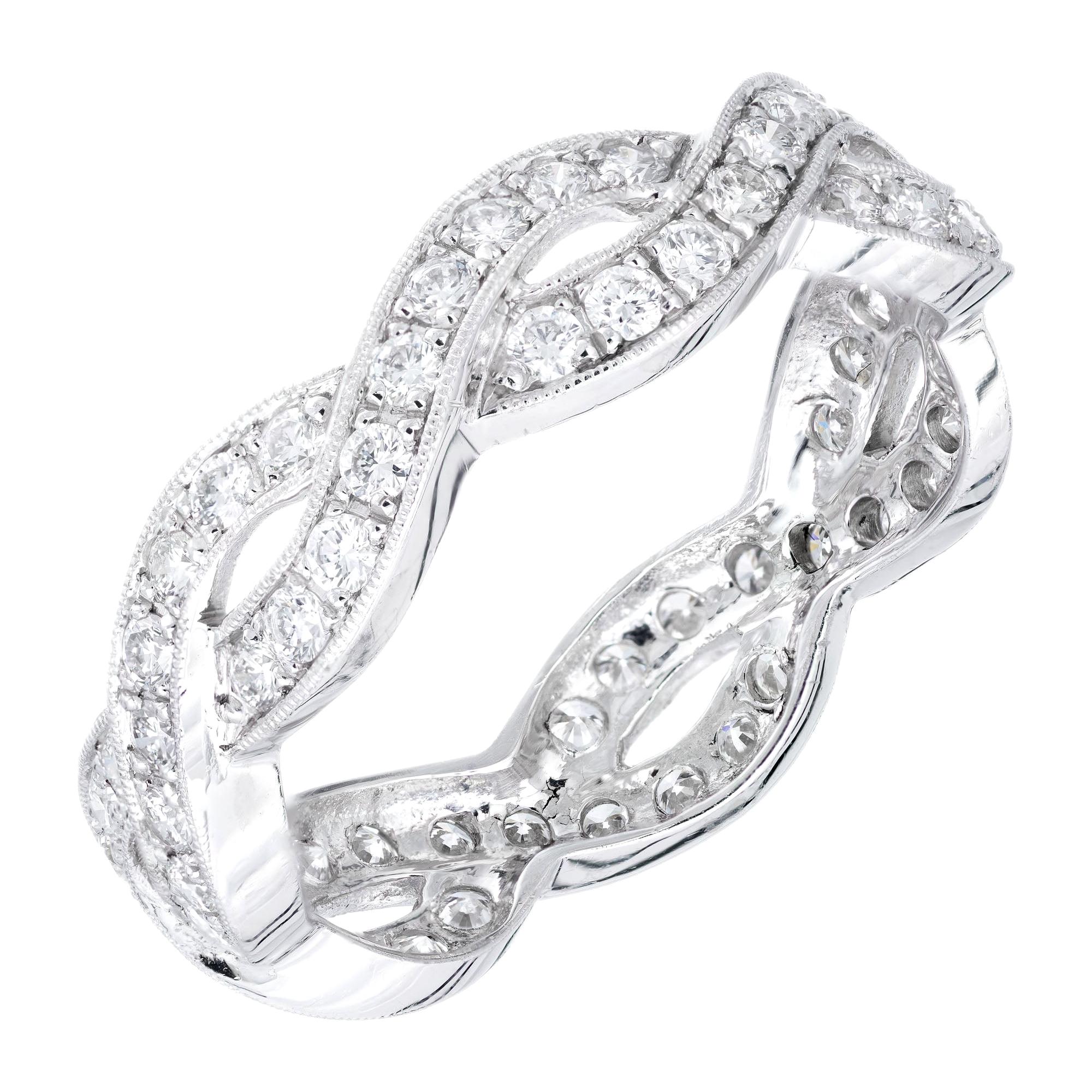 Eternity-Ring aus Platin mit 1,50 Karat Diamanten von Peter Suchy im Angebot