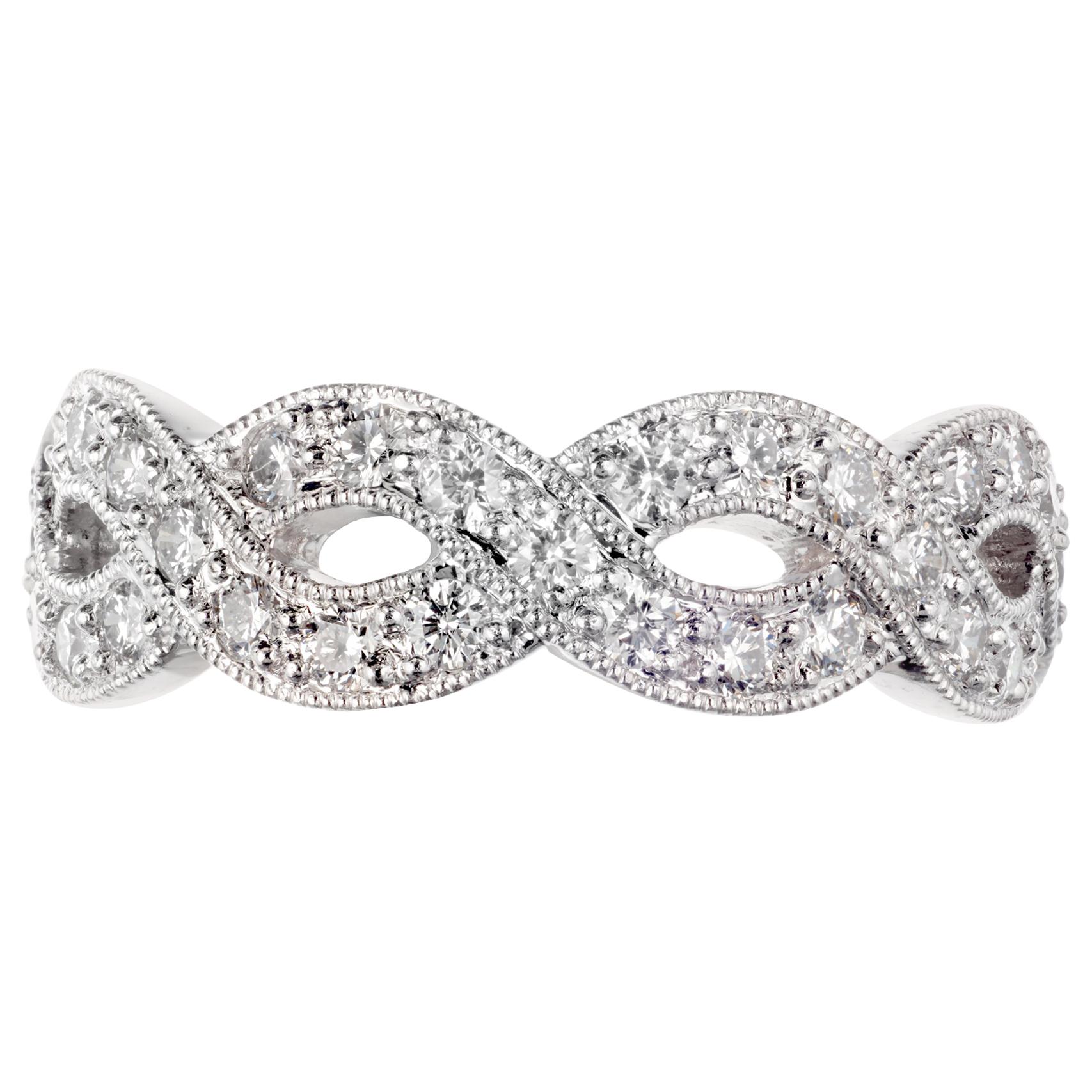 Peter Suchy Anillo Infinito de Platino con Diamantes de 1,50 Quilates en venta