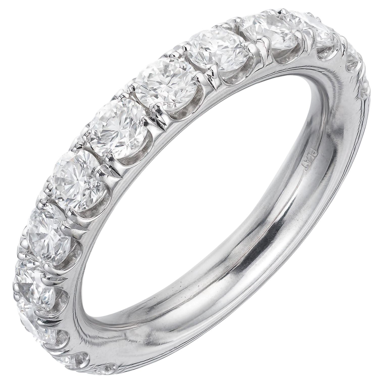 Peter Suchy 1.50 Carat Round Diamond Wedding Band Ring