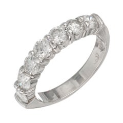 Peter Suchy 1.53 Carat Seven Diamond Platinum Wedding Band Ring