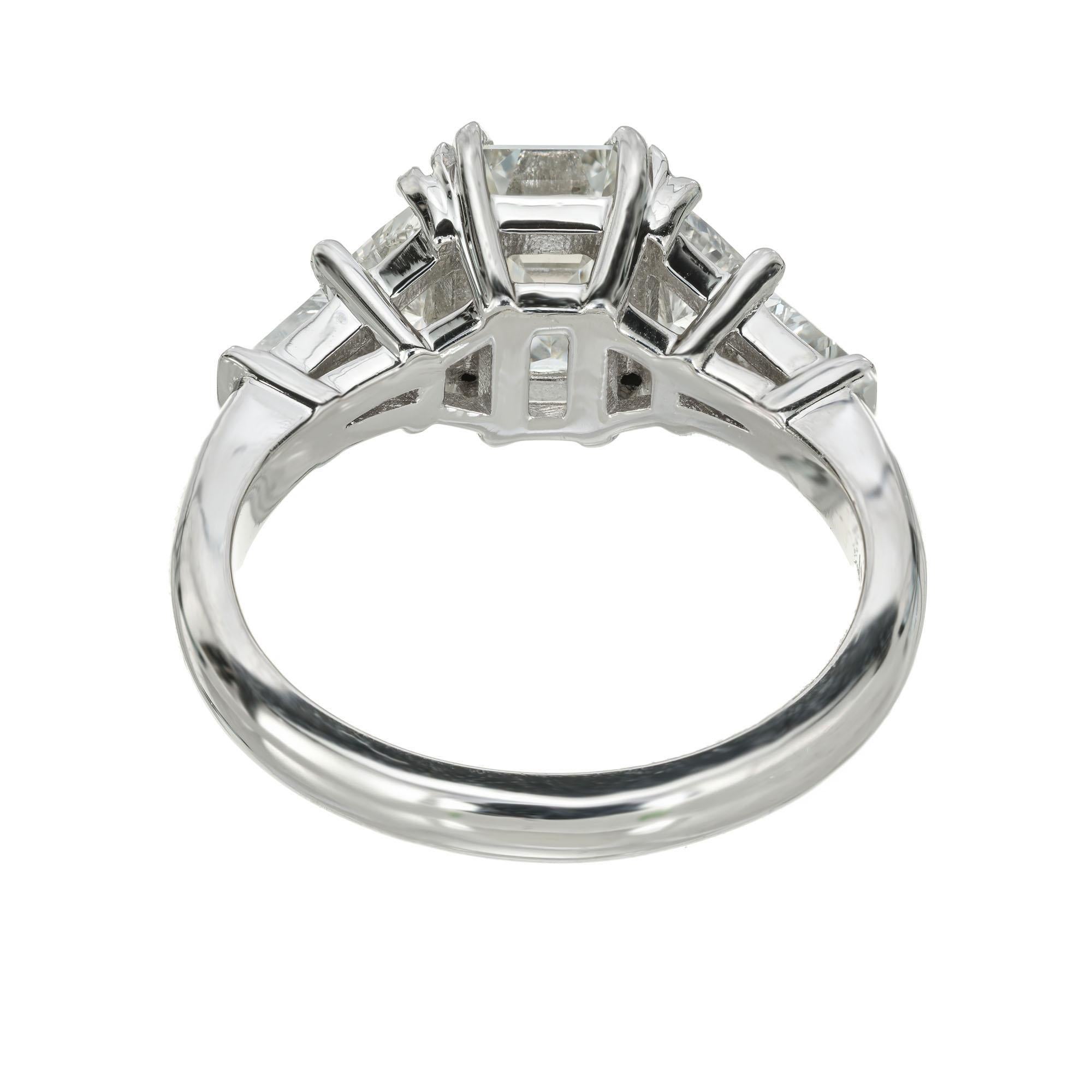 Peter Suchy Bague de fiançailles en platine avec diamant certifié GIA de 1,70 carat en vente 1