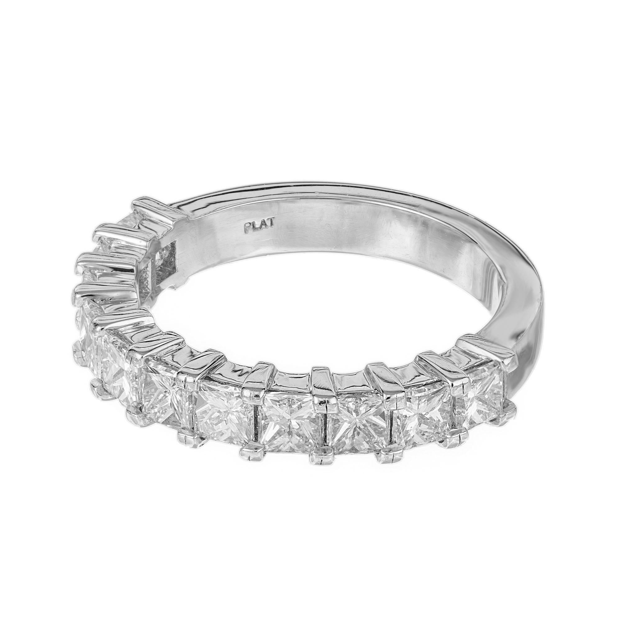 square diamond wedding band