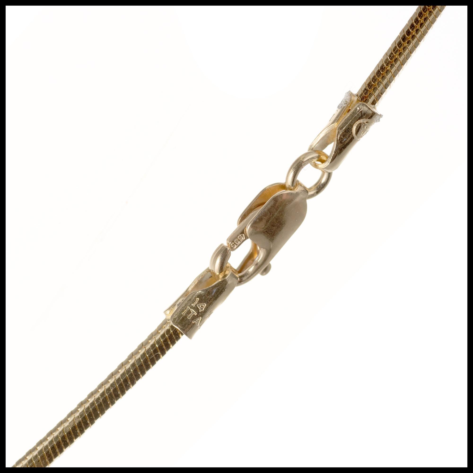Halskette mit Gelbgold-Anhänger von Peter Suchy mit 17,9 Karat Turmalin und Diamant im Zustand „Hervorragend“ im Angebot in Stamford, CT