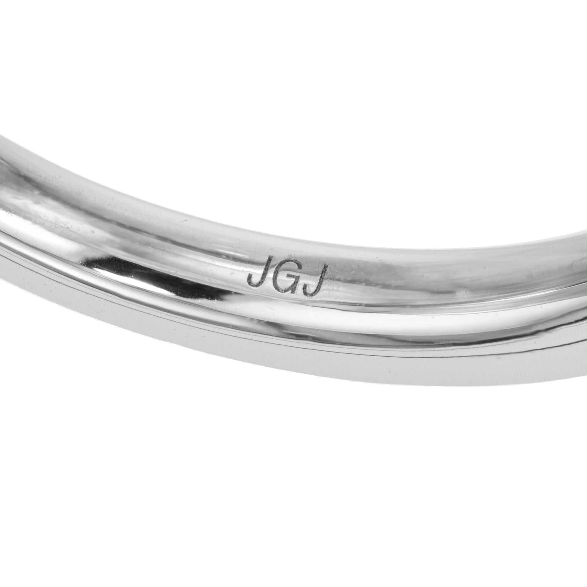 Peter Suchy 1.80 Carat Aquamarine Bezel Set Diamond Engagement Ring For Sale 3