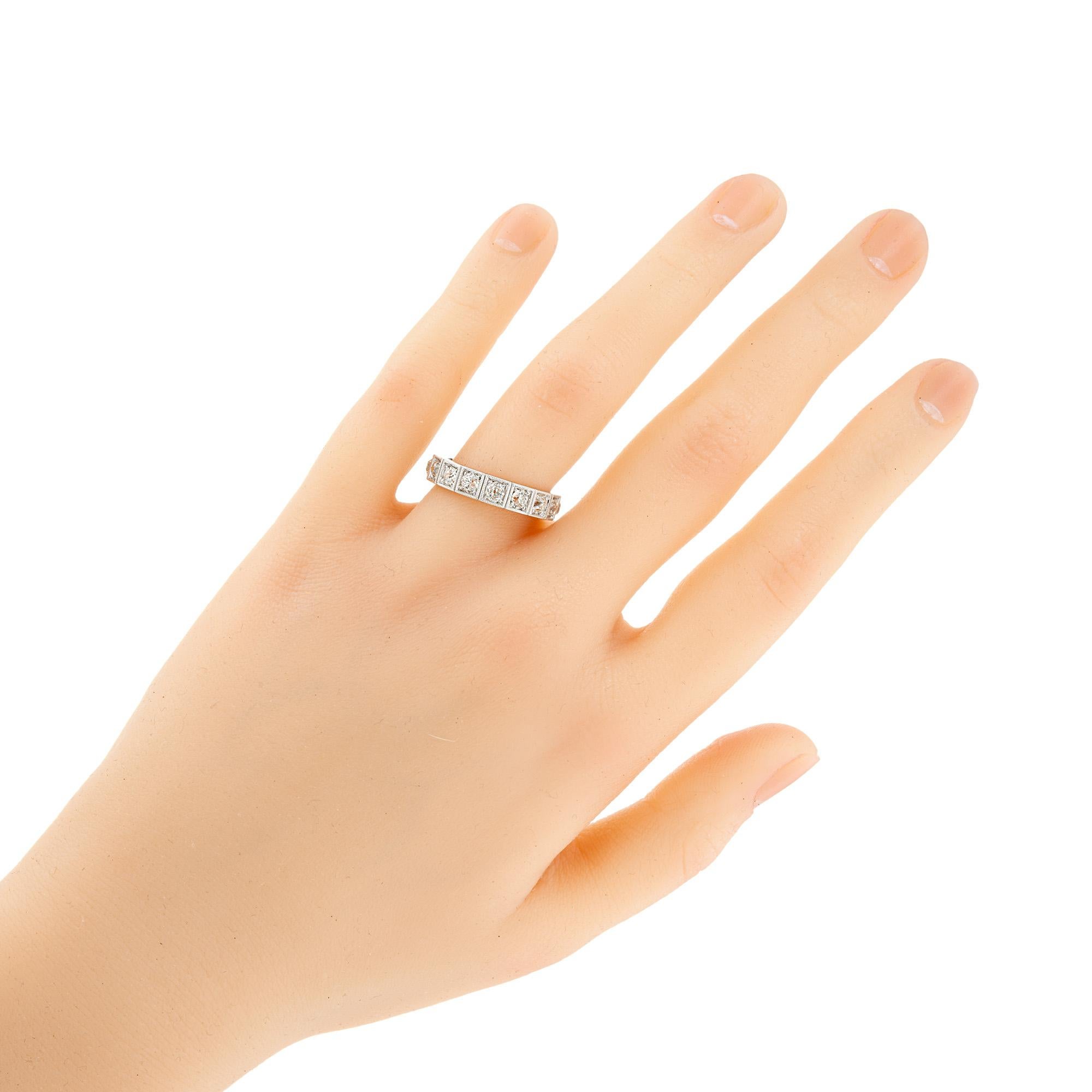 Alliance d'éternité Peter Suchy en platine avec diamant de 1.84 carats Pour femmes en vente