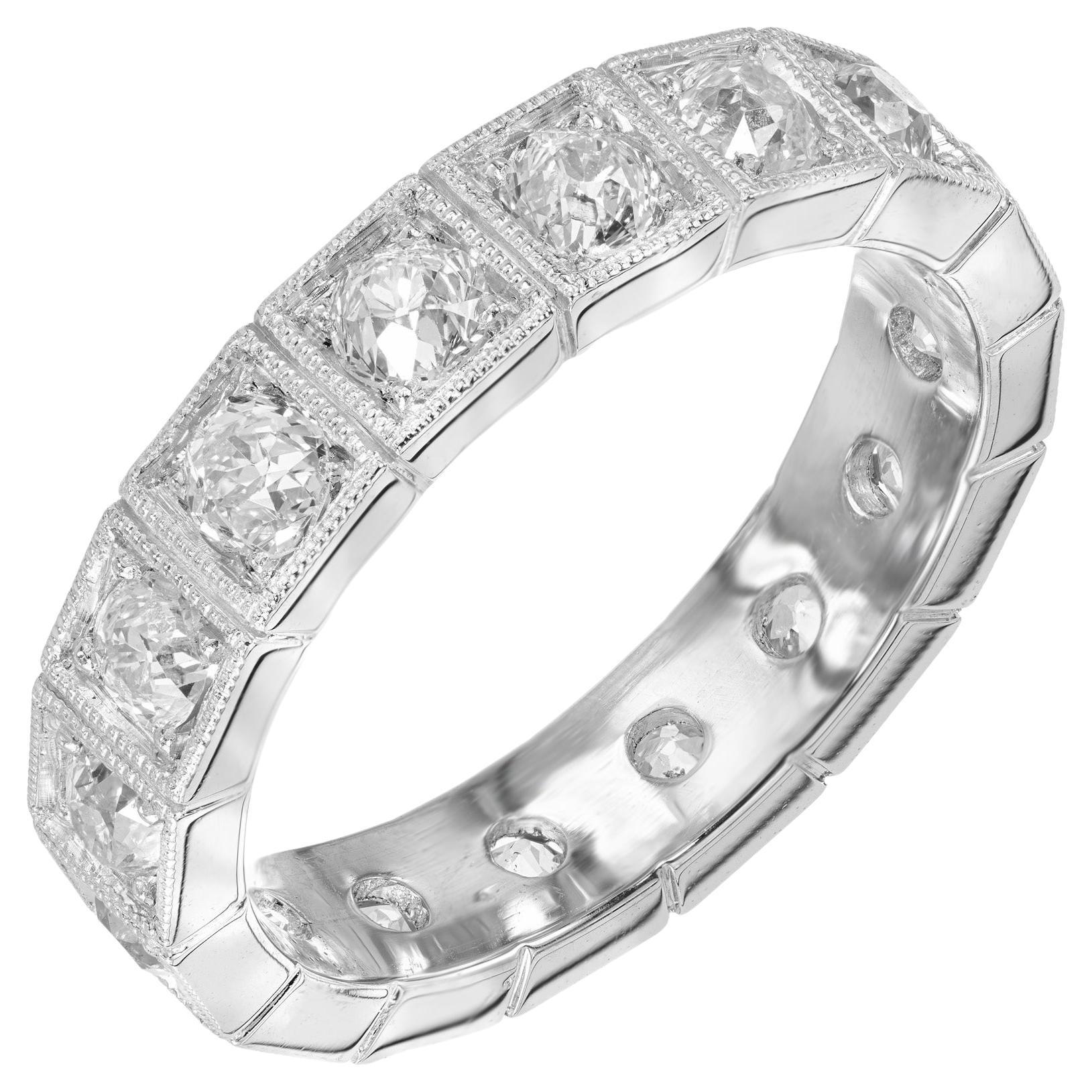 Peter Suchy 1.84 Carat Diamond Platinum Eternity Wedding Band Ring