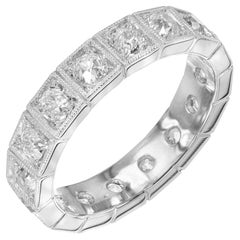 Alliance d'éternité Peter Suchy en platine avec diamant de 1.84 carats