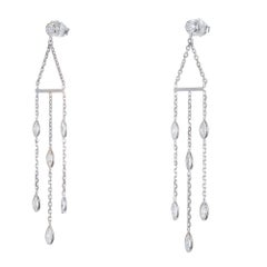 Peter Suchy 1.85 Carat Diamond by the Yard Gold Chandelier Dangle Earrings