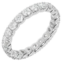 Eternity-Ehering aus Platin mit 1,97 Karat rundem Diamanten von Peter Suchy 