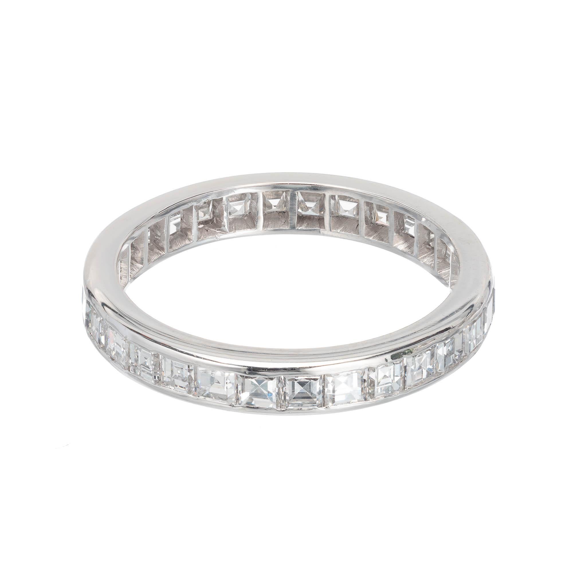 Peter Suchy 2.00 Carat Diamond Platinum Eternity Band Ring In New Condition In Stamford, CT
