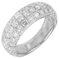 Peter Suchy 2.00 Carat Diamond White Gold Band Ring 