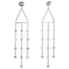 Peter Suchy 2.05 Carat Diamond Gold Dangle Chandelier Earrings