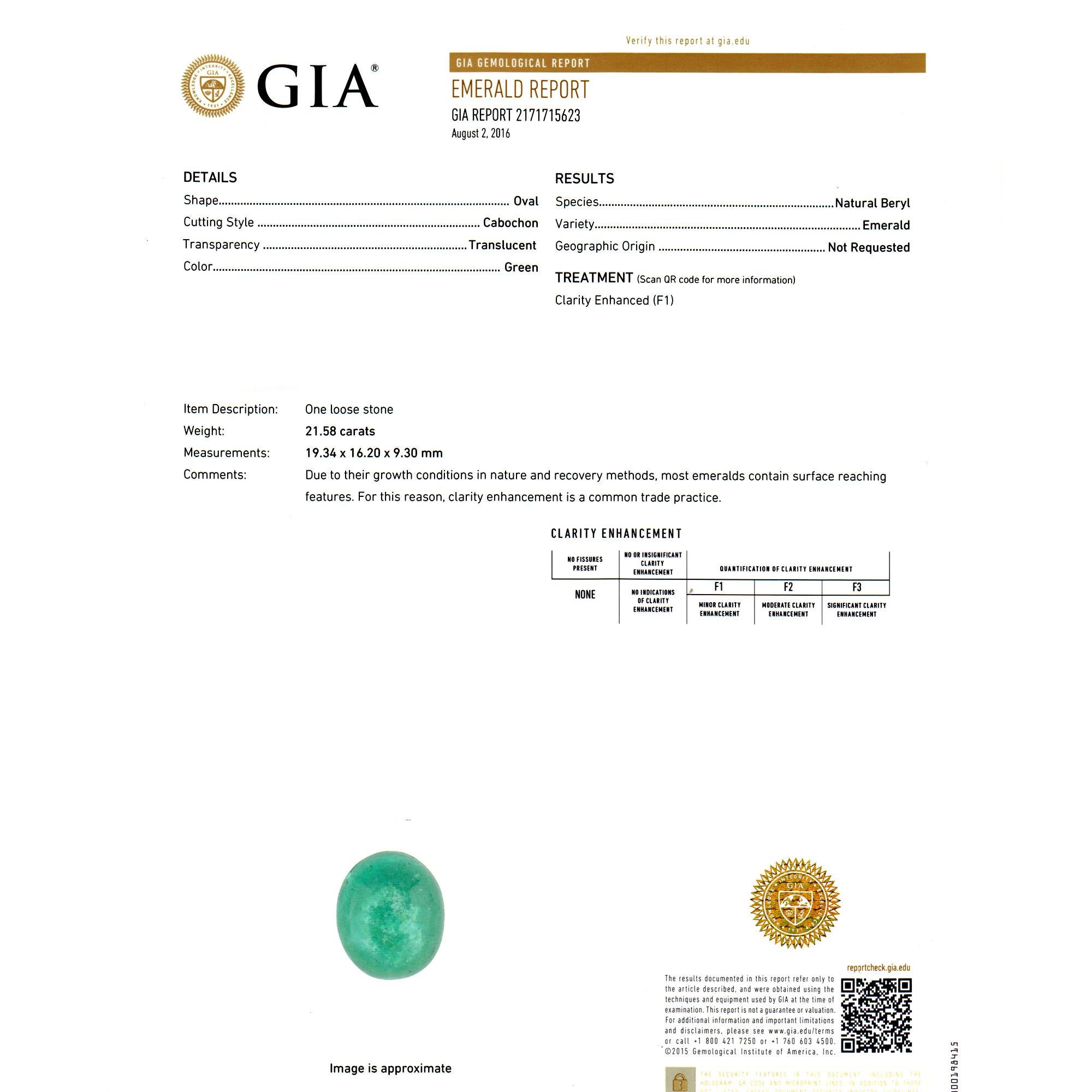 Women's Peter Suchy 21.58 Carat Emerald Diamond Yellow Gold Cocktail Ring For Sale