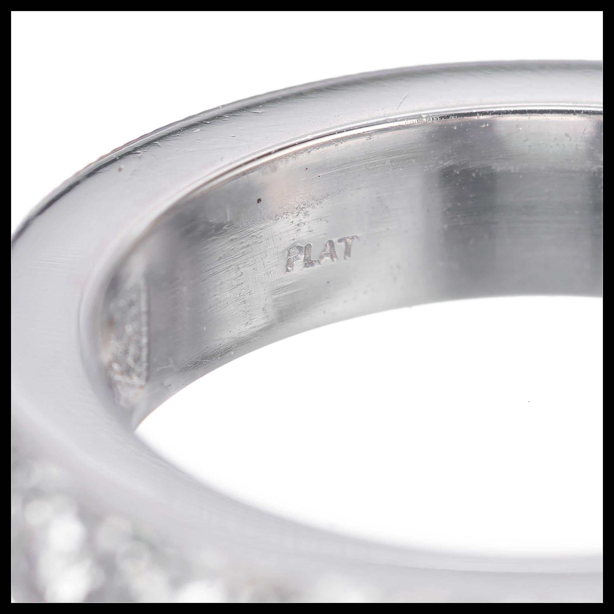 Women's Peter Suchy 2.20 Carat Platinum Wedding Band Ring For Sale