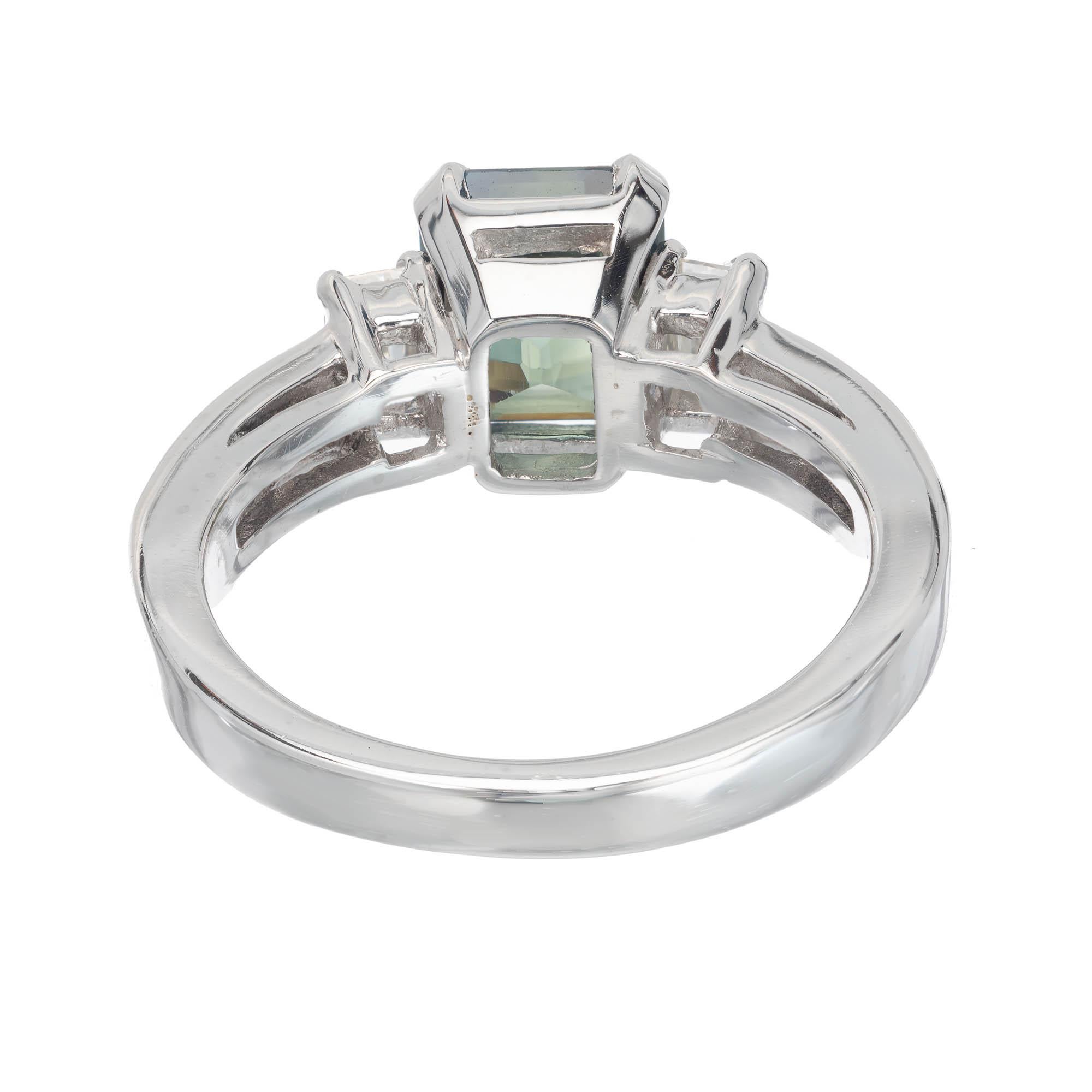 sapphire green ring