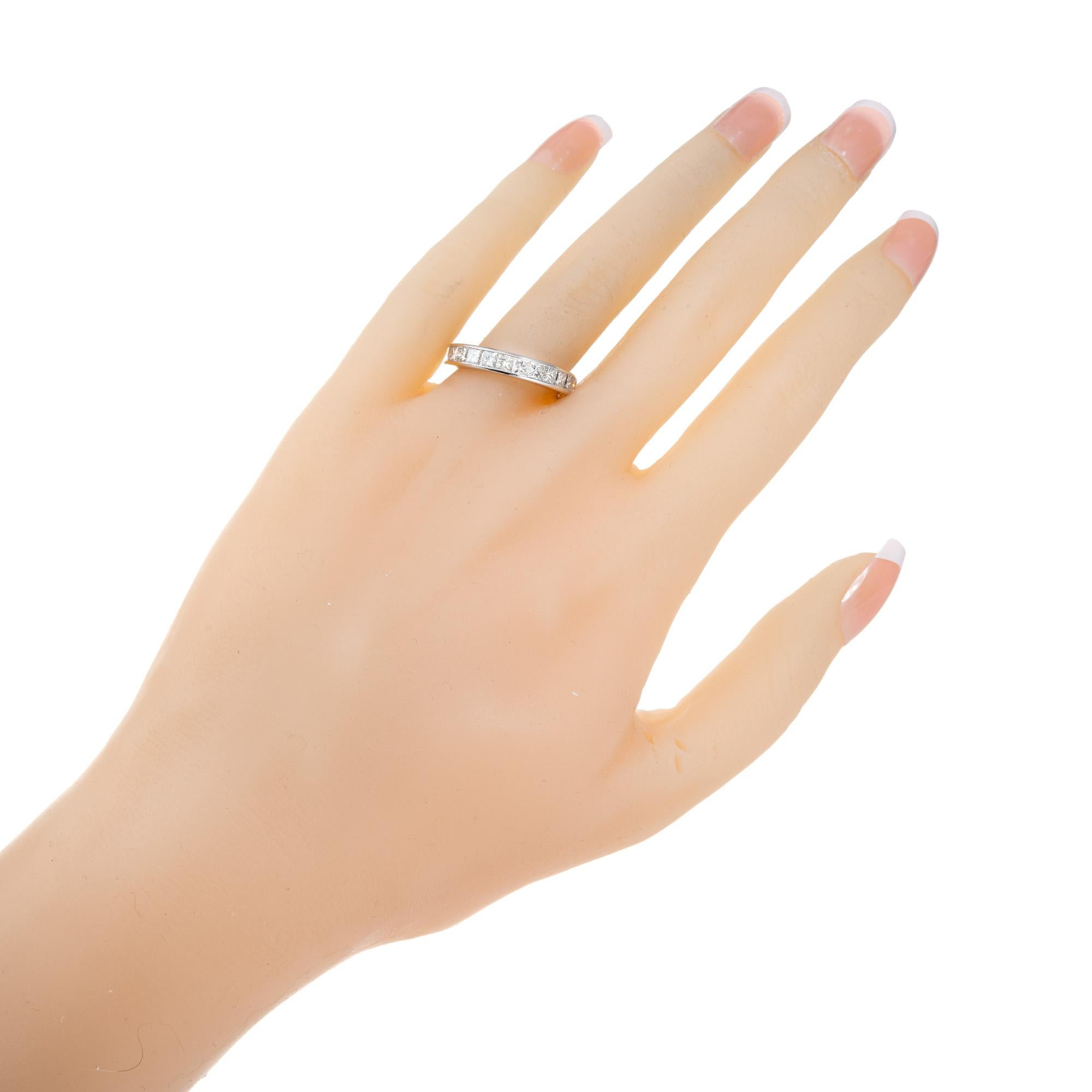Peter Suchy 2.48 Carat Emerald Cut Diamond Platinum Wedding Band Ring For Sale 3