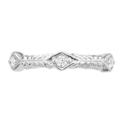 Peter Suchy .25 Carat Diamond Platinum Eternity Wedding Band Ring