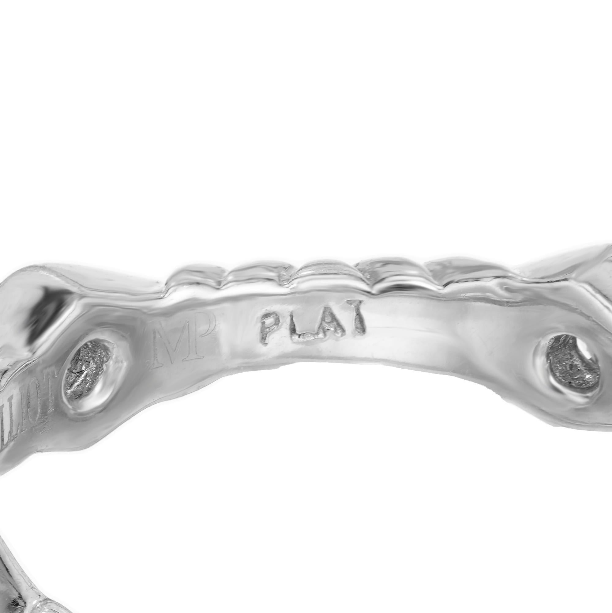 Peter Suchy .25 Carat Diamond Platinum Eternity Wedding Band Ring  For Sale 1