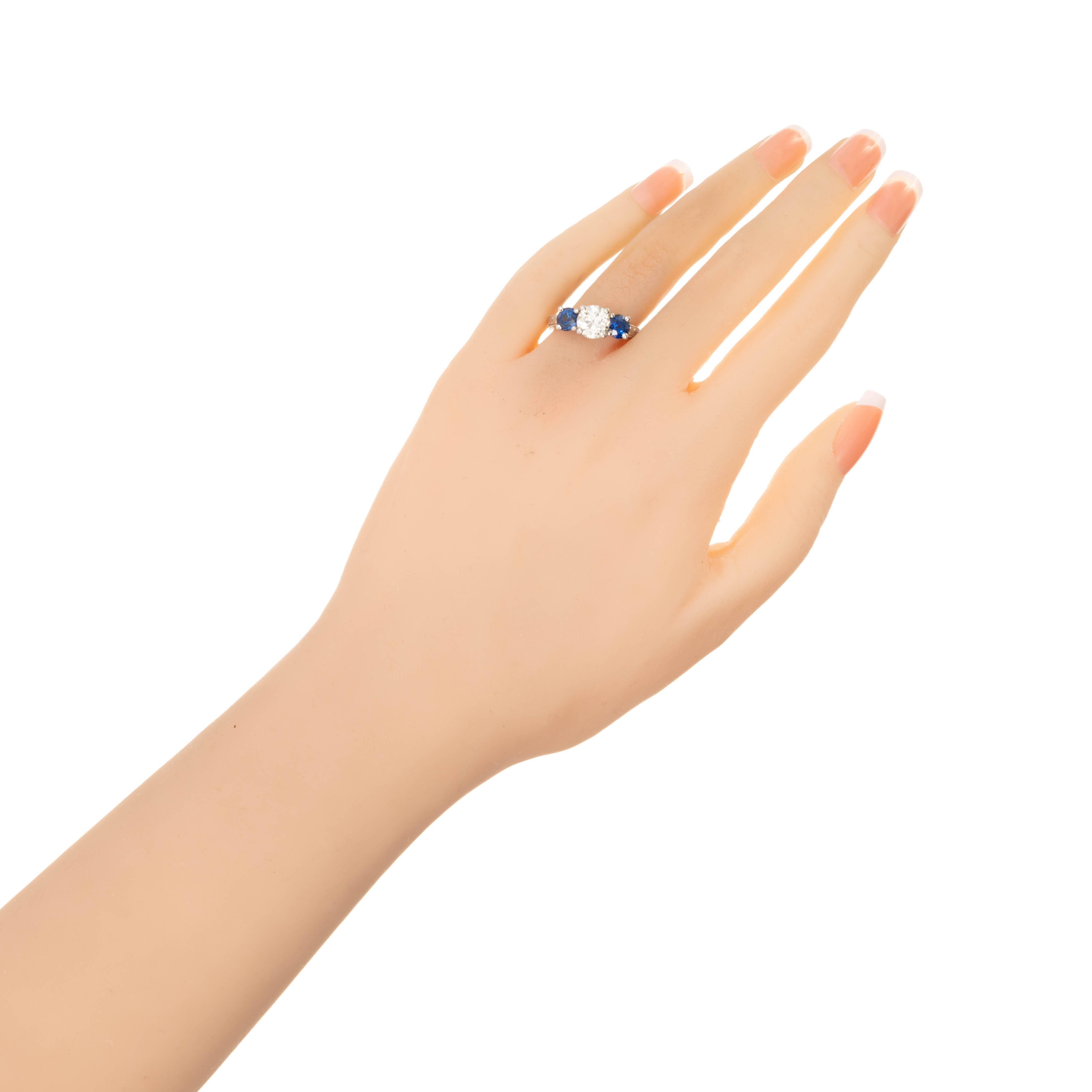 diamond sapphire engagement rings