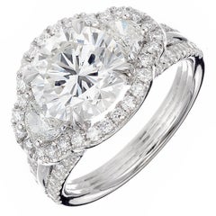 Peter Suchy 3.00 Carat Diamond Three-Stone Platinum Engagement Ring