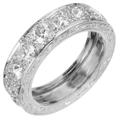 Peter Suchy 3.20 Carat Round Diamond Platinum Wedding Band Ring