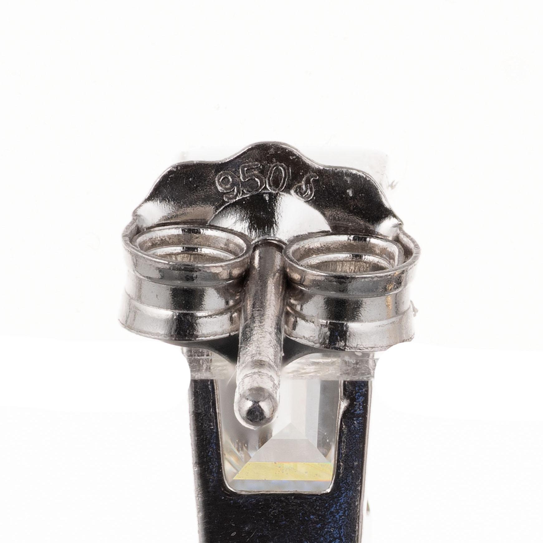 Platin-Ohrringe von Peter Suchy mit 3,25 Karat blauem Saphir und Diamant im Zustand „Neu“ in Stamford, CT