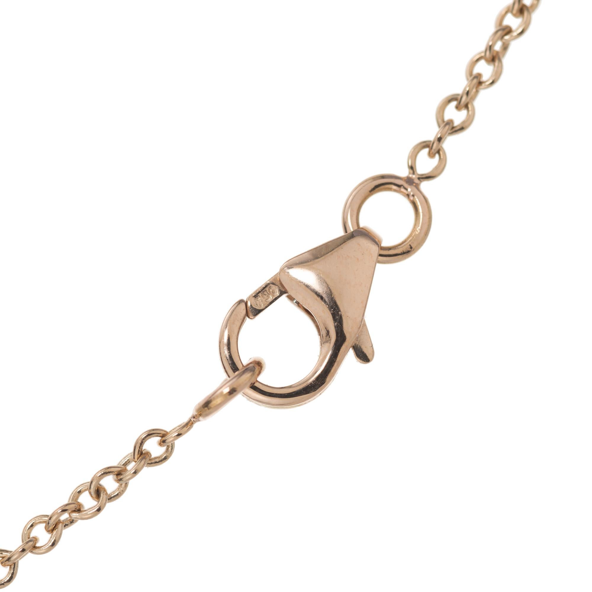 Peter Suchy, collier pendentif cœur en or rose et tourmaline rose de 3,29 carats Pour femmes en vente