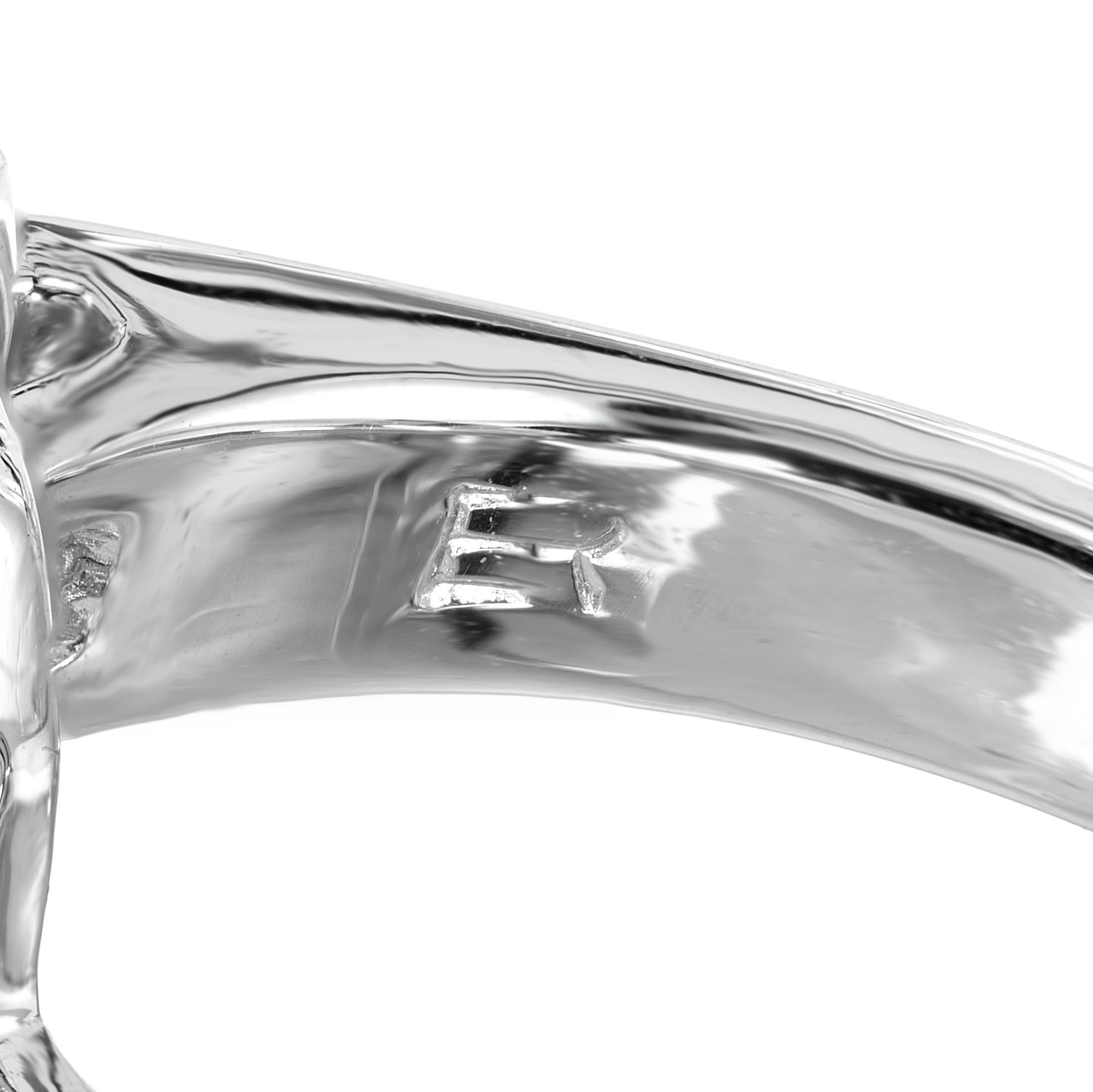 Verlobungsring aus Platin mit 3,39 Karat grünem Saphir und Diamant von Peter Suchy im Angebot 3
