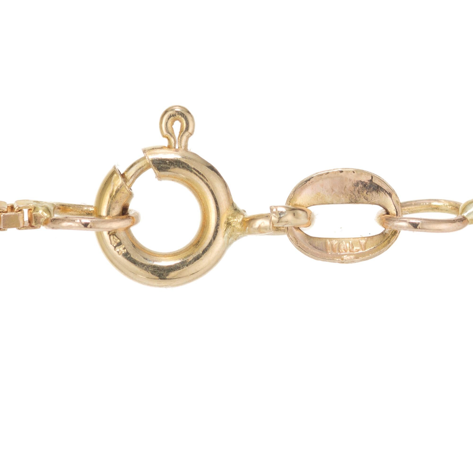 Peter Suchy - Collana con ciondolo in oro giallo con diamante Toumaline da 3,93 carati In condizioni Nuovo in vendita a Stamford, CT