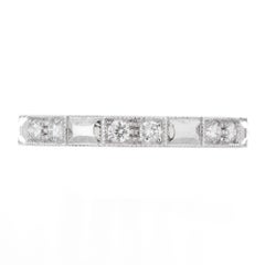 Peter Suchy .40 Carat Diamond Platinum Wedding Band Ring
