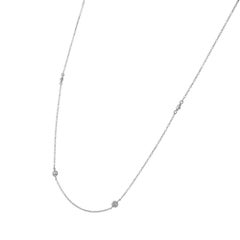Peter Suchy .40 Carat Diamond White Gold Diamond by the Yard Necklace
