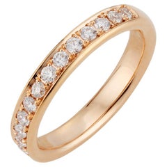 Used Peter Suchy .42 Carat Diamond Rose Gold Wedding Band Ring
