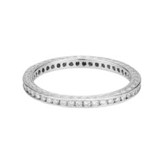 Peter Suchy .45 Carat Diamond Platinum Eternity Wedding Band Ring 